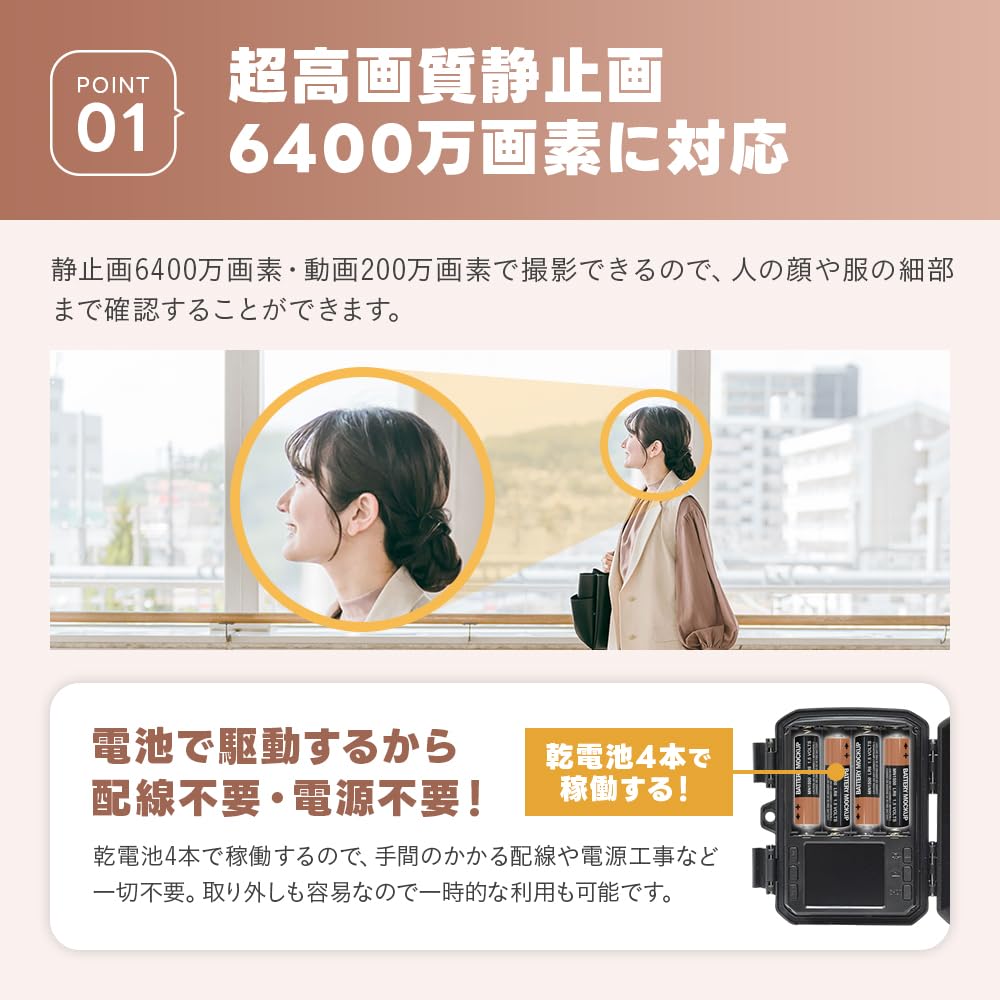 WTW Tsukamoto Radio Trail Security 64 million pixels still 2 million pixels night dry MicroSD no power supply no internet reliable domestic support