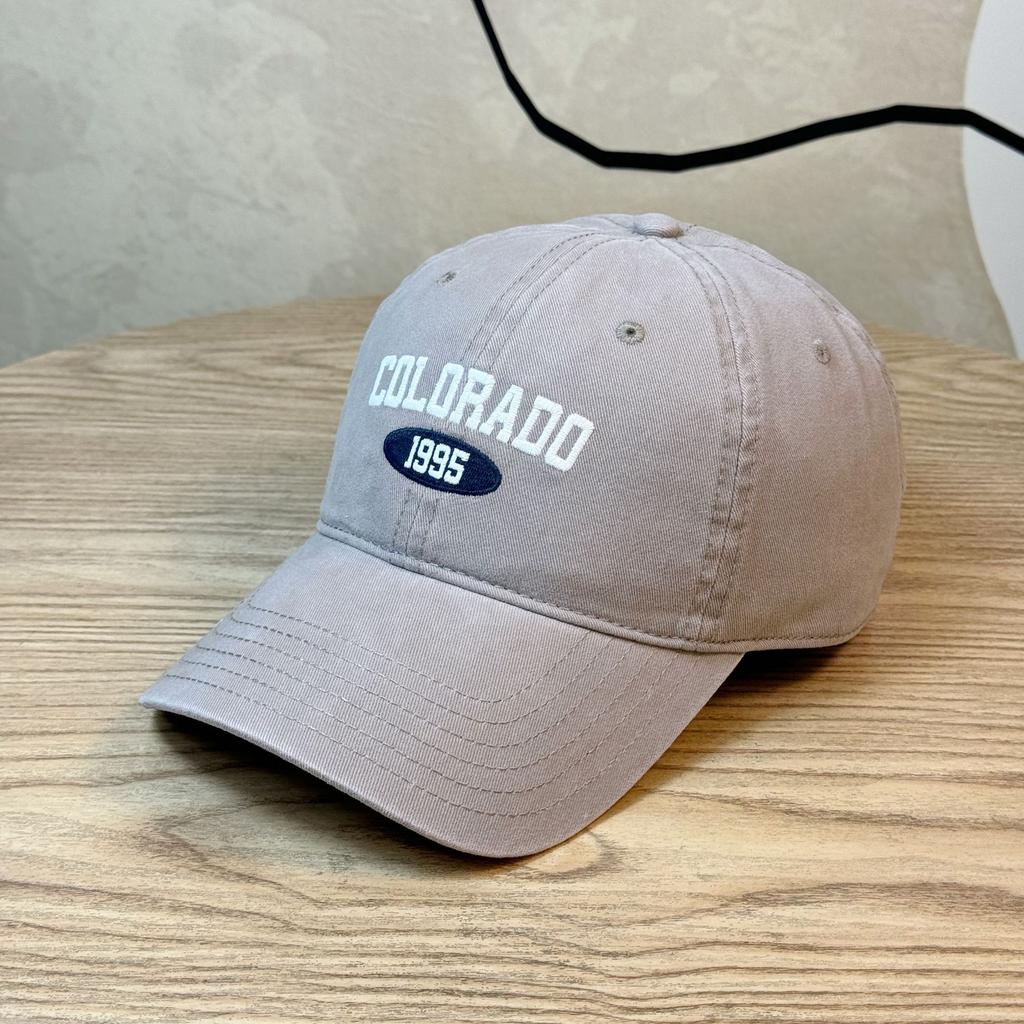 New COLORADO Embroidered original design baseball cap for men and women, Korean version, high-quality soft-top cap that makes the face look smaller