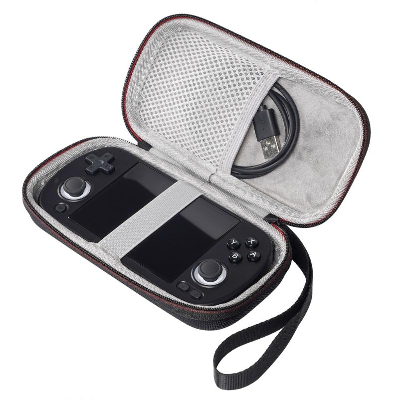Protector Case Storage Box for RG40XX H Scratchproof Bag Handheld Game Console Carrying Case with Mesh Pocket Lanyard