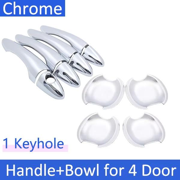 Door Handle Cover For Kia Forte K3 Cerato YD 2014~2018 2015 2016 2017 Chrome Door Exterior Handle Styling Car Accessorie Sticker