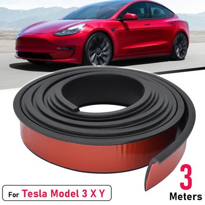 Car Fender Flare Wheel Arch Wing Expander Eyebrow Protector Auto Mudguard Lip Body Cover Splash Guard For Tesla Model 3 S X
