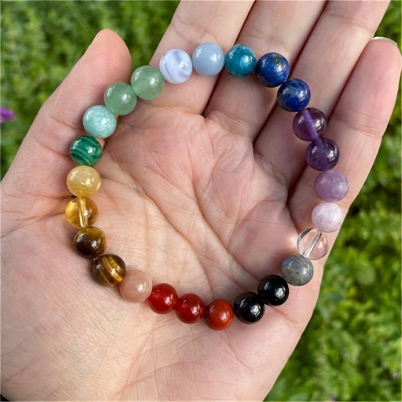 4 Pcs Bohemian Natural Citrine Malachite Fortune Rose Quartz Lovely Moonstone Sacred Tiger Eye Protection Vibrant Elegant Fashion Beaded Bracelet