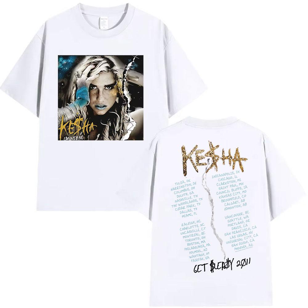Chanteur Kesha Album 2025 Graphic Tshirt Mens Womens Hiphop Retro Manchu Prostitute Tshirt Harajuku Surdimension Tshirt