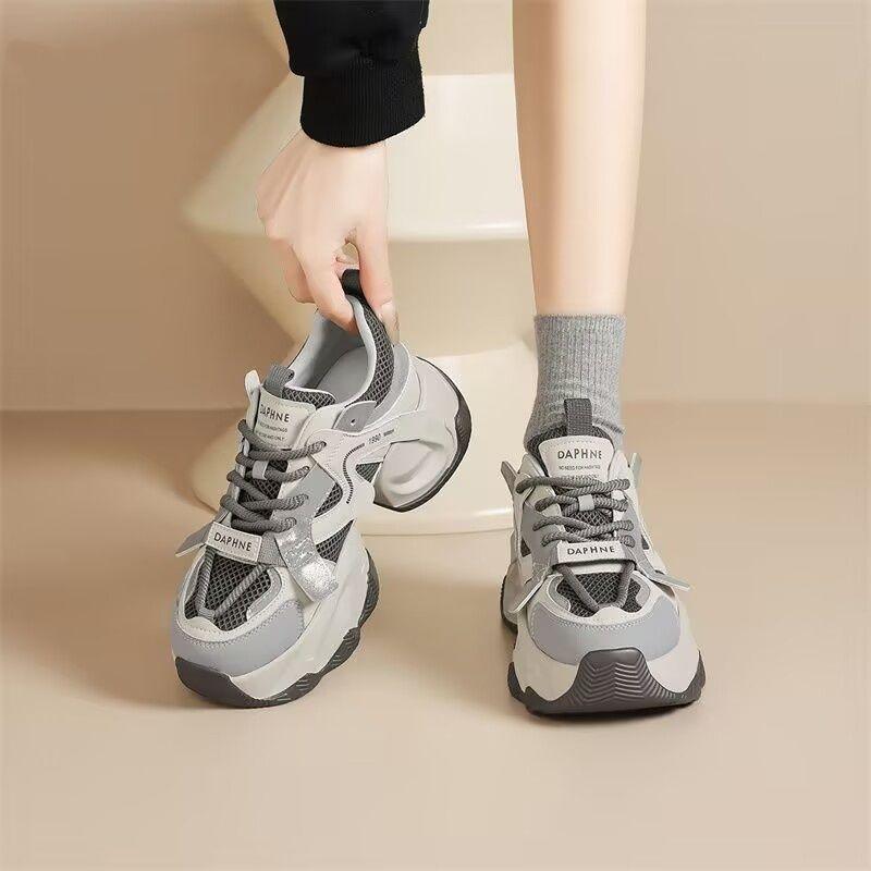 

Popular increase, dad shoes women s autumn 2025 new fashion shows thick-soled high muffin thick-soled casual women s shoes trend 40