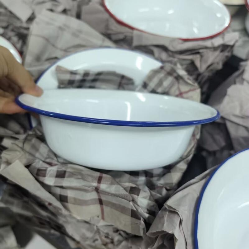 ZISIZ Thickened Enamel Serving Bowl