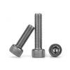 5/10PCS TA2 Pure Titanium Screws Titanium Cup Head Knurled Cylindrical Head Hexagon Socket Bolt Screw Screw M3 M4 M5 M6 M8