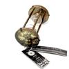 Vintage Nautical Brass Sand Timer Antique Maritime Hourglass with Double Side Compass Black Hourglass Solid Brass Sand Clock Decorative