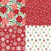 Classic Christmas Scrapbook Paper Scrapbooking Patterned  Pack DIY Craft Background  12sheets/24 Sheets 6"X6"