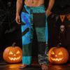 Men's Halloween Printed Casual Pants with Pockets