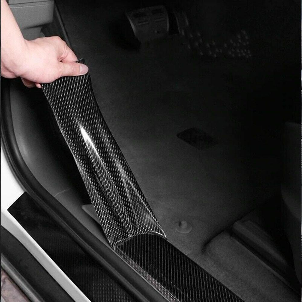 Samolepka na auto Ochrana z uhlíkových vláken Lišta prahu Vodotěsná