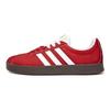 Adidas VL COURT 2.0 Red Flame, Sweet Style, Preppy Style Leather Low top Skateboard Shoes Unisex Red ID6015()