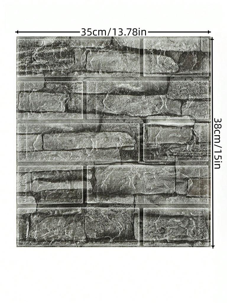 Home decoration supplies Wall decoration peel wallpaper brick detachable wallpaper peel paste self-adhesive 5 sheets 1 set