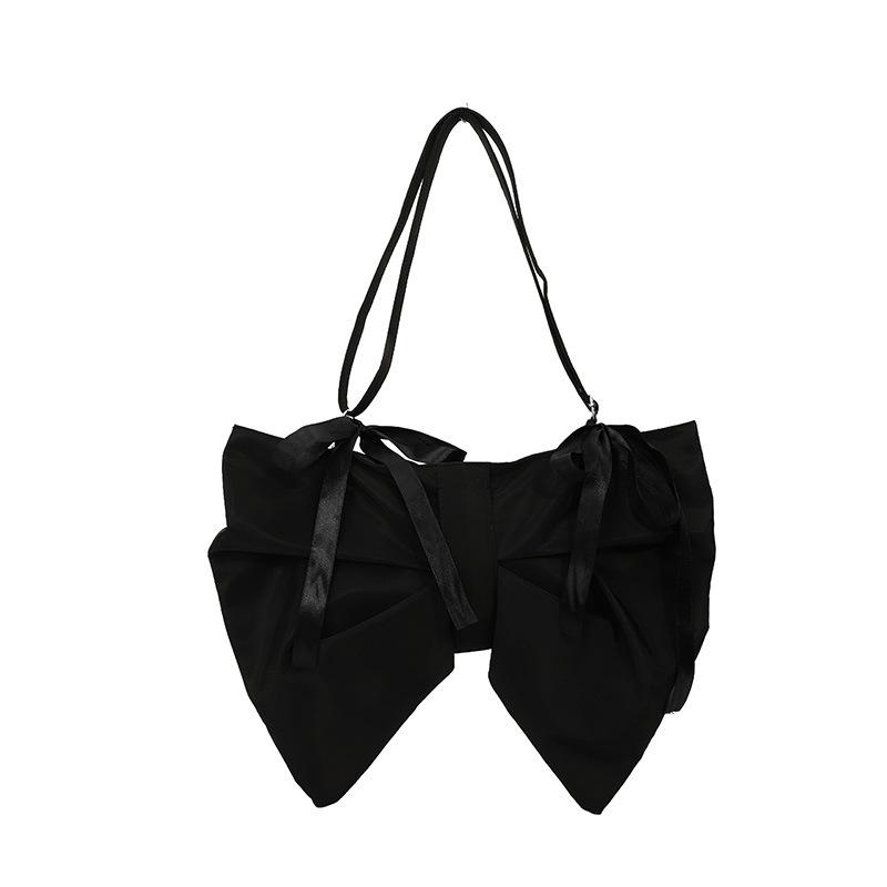 Cute Bow Small Bag 2025 New Mori Sweet Girl Fashion Niche Design Single Shoulder Underarm Bag Tide