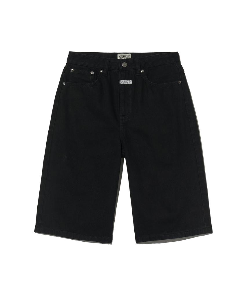 Malittepeulangsowajeobeo W Long Bermuda Denim Pants Black