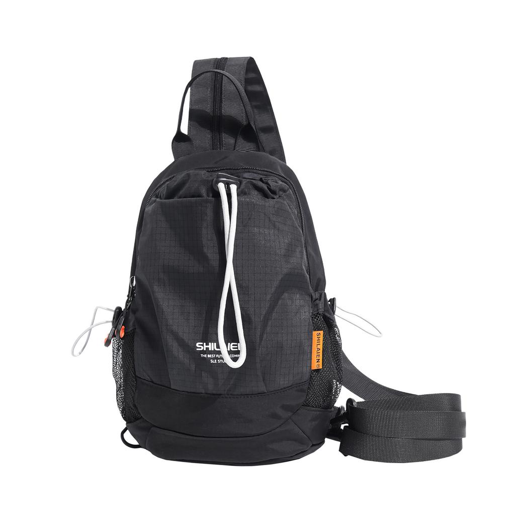 Schoolbag Sports Lightweight Contrast Chest Bag Men's and Women's Outdoor Sports Backpack Lightweight Casual Crossbody Small Backpack Shoulder Bag