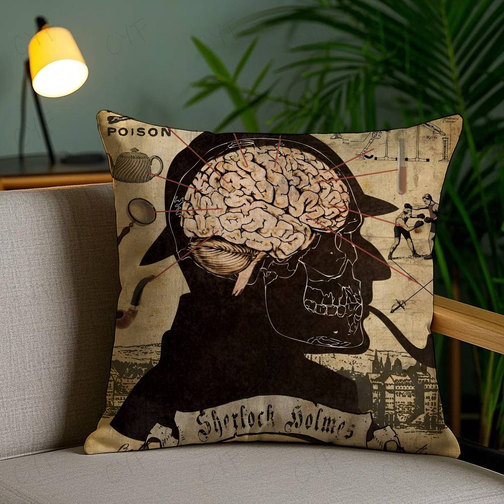 Hot Movie S-Sherlocks Pillow Case Custom Printed Brushed Fleece Pillow, Baby Skin-Touch, Eco-Friendly Dye-Sublimation Cushion Fo