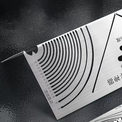 Multifunctional Arc Marking Ruler Circular Line Drawing Arc Parallel Drawing Tool Square Tube Drawing Ruler