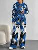 Dark Camouflage European And American Autumn And Winter Casual Long-Sleeved Suit Women'S Hooded Sweater And Trousers Two-Piece Set