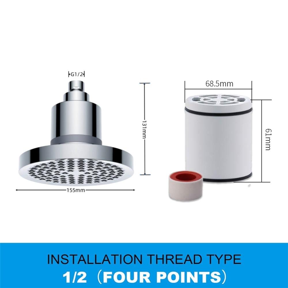 Hard Water Filtered Shower Head, 20-stage Shower Filter, High-pressure Rain Shower, Soft Water Shower Head, Reduces Dry and Itchy Skin and Hair