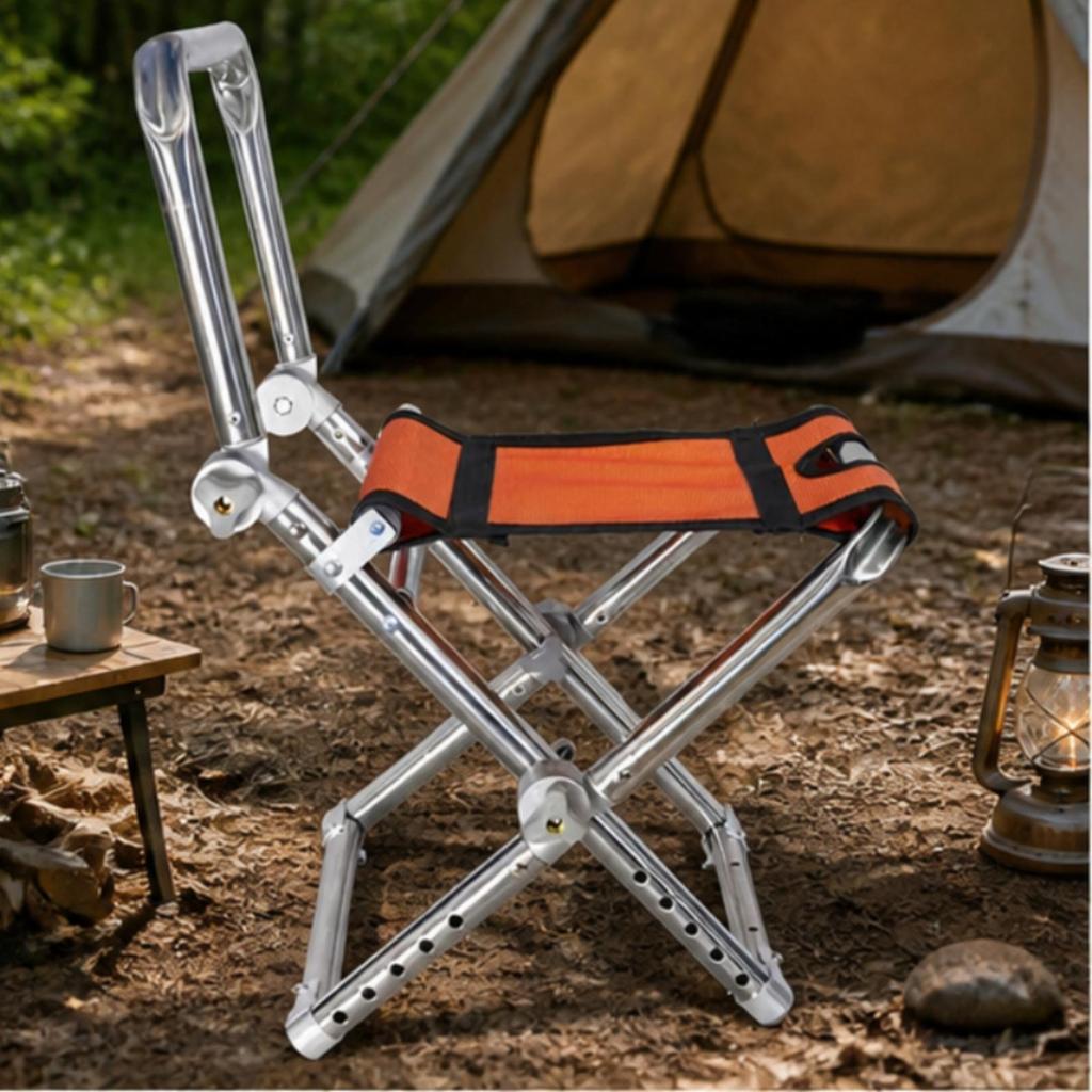 Folding Fishing Chair Compact Sturdy for Camping, Anglers, Campers
