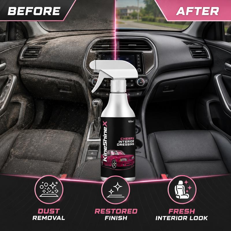 Car Interior Protection Spray 120ml UV Protection Auto Dashboard Seat Cleaning Refurbish Liquid