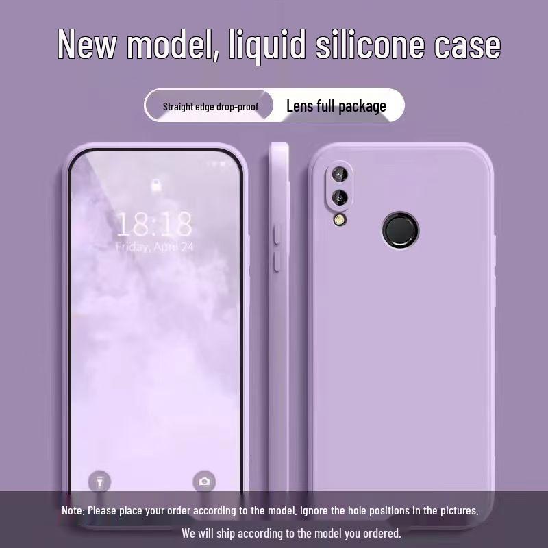 Huawei Nova 3 Liquid Silicone Phone Case - Full Coverage, Drop-Proof, Skin-Friendly, Simple Style Huawei nova3 светло-фиолетовый