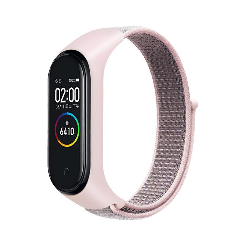 Nylonschlaufe für Xiaomi Mi Band 9 8 7 4 3 5 6 Smartwatch Armband Sport Correa Atmungsaktives Ersatzarmband an Miband 6 8 Armband