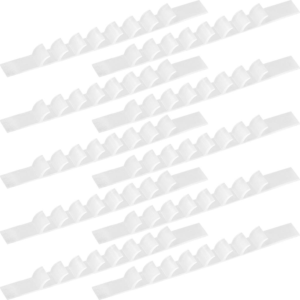 50 stuks Siliconen Kledinghanger Anti-slip Strips Kleefstrips voor Kledinghangers Hout Plastic Antislip Kastaccessoires