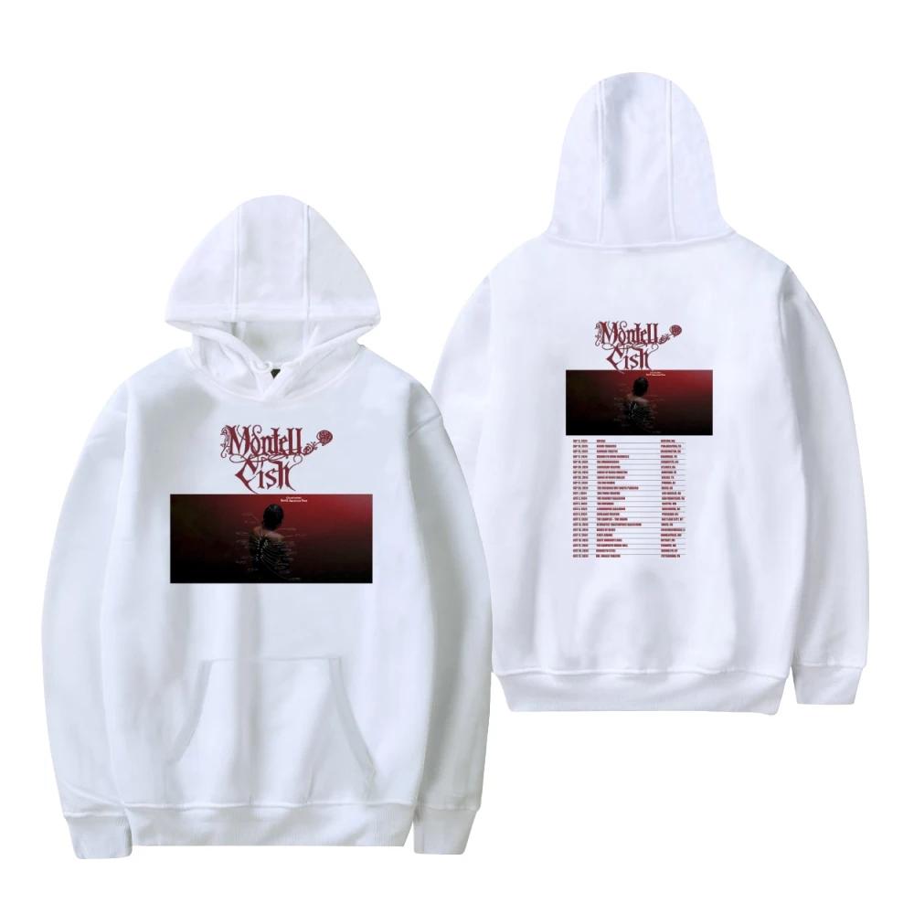 Montell Fish 2024 World Tour Print Hoodie Sweatshirt Streetwear Women Men Winter Pullovers