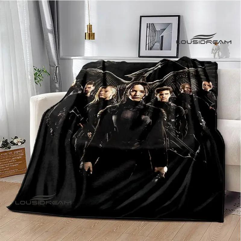The Hunger Games Print Deka Flanelová deka Domácí cestovní deka deka tenká deka Teplá deka dárek k narozeninám