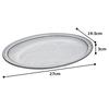 Rim Dot Plate L Black Clay Milky White 30304