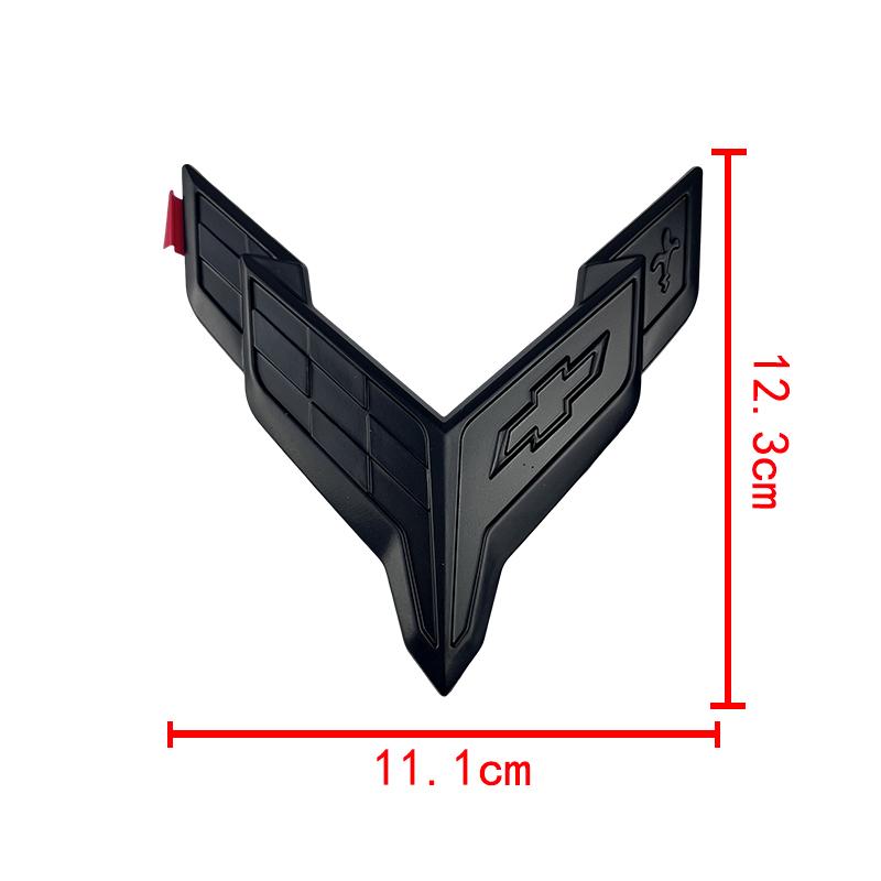 3D ABS Car Emblem For Chevrolet Corvette C5 C6 C7 C8 Rear Trunk Front Hood Sticker Replacement Badge Exterior Decoration