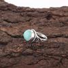 Amazonite 925 Sterling Silver Ring, Gemstone Dainty Ring, Handmade Spiritual Jewelry, Women's Ring Gift For Her