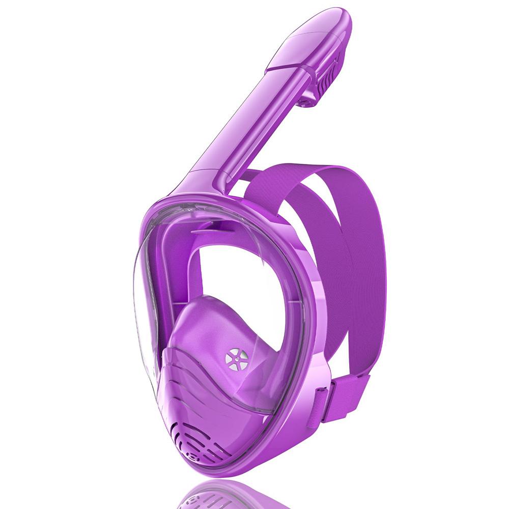 Maska do nurkowania z pełną twarzą dla dzieci z odpinanym mocowaniem kamery Szeroki widok, przeciwmgielna, przeciwwyciekowa, do nurkowania z rurką dla dzieci