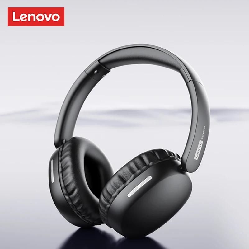 Original Lenovo LS106 Bluetooth 6.0 Headset Over Ear Lightweight Wireless Headphones HiFi Sound ENC Noise Cancelling Mic for Phone PC