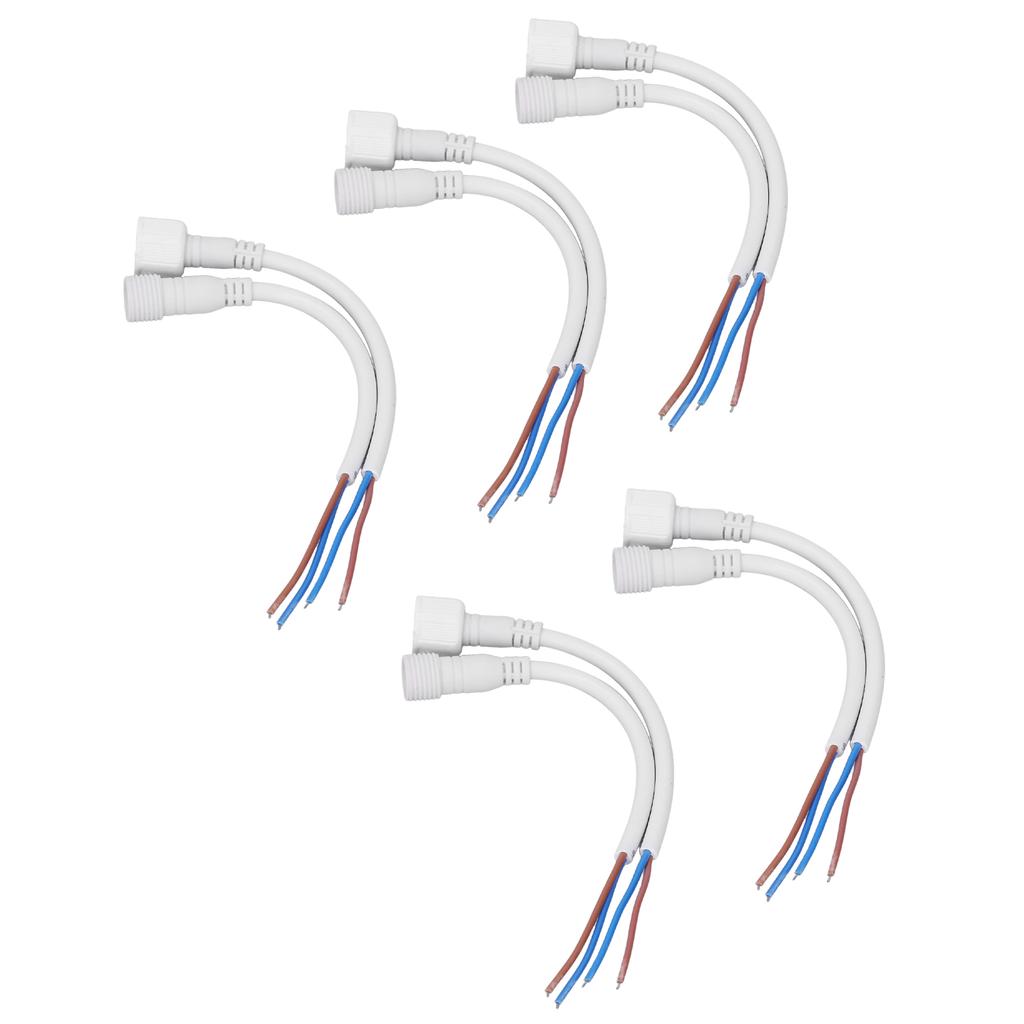 5 Sets 2 Pin Electrical Connector Waterproof Male and Female Plug Quick Connect Plug Cable Kit