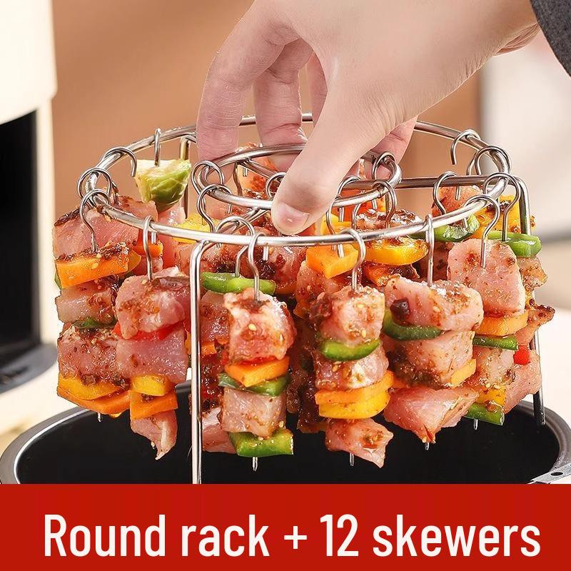 

Многофункциональный вертикальный гриль и аэрофритюрница из нержавеющей стали с полкой для хранения