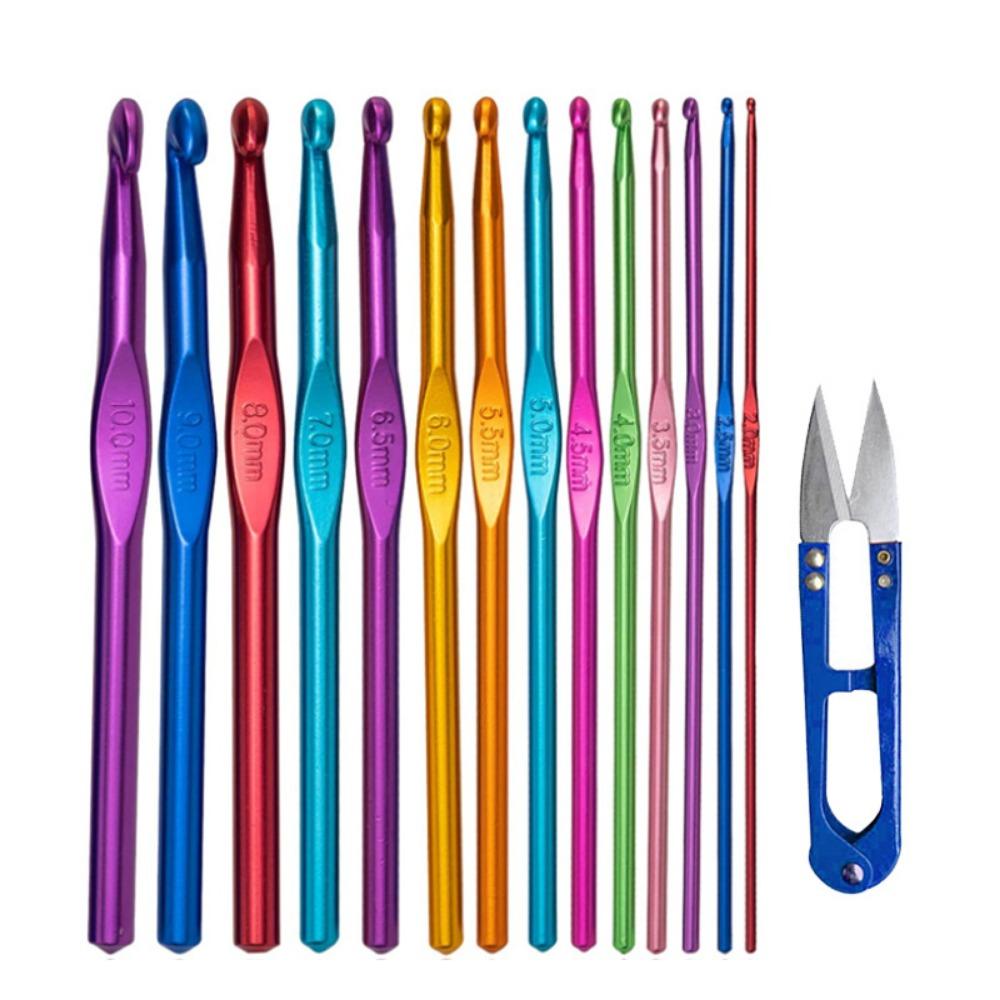 Portable Crochet Needles Set Comfortable Knitting Needle Handle Crochet  Woven Tools