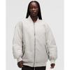 Lululemon Reversible Oversized 600 Down Fill Bomber Jacket Dove Grey