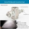 Stainless Steel Adjustable Air Atomizing Siphon Nozzle for Air-Water Mixing