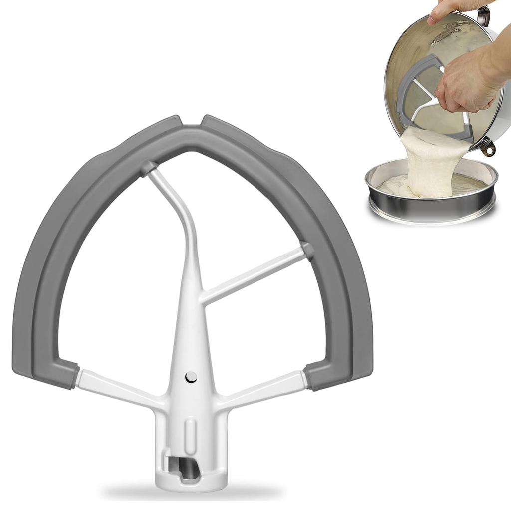 Flex-Edge Paddle Tilt Head Mixer Attachment Flex Edge Beater Stainless Steel Material Suitable for 6QT Stand Mixers