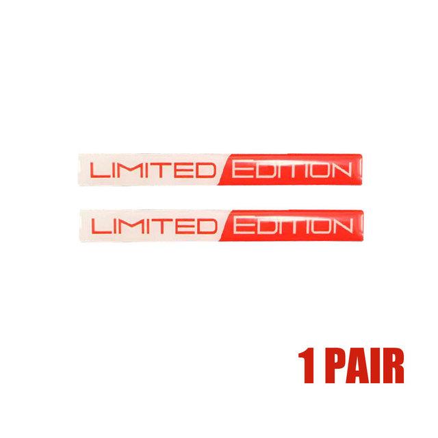 1 Pair 3D Car Stickers Emblem Limited Edition Styling Badge Decal Sticker Auto Door Bumper Trunk Body Side Decor Accessories