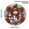 2026 Christmas Acrylic Hanging Sign Wall Decoration Round Door Ornament
