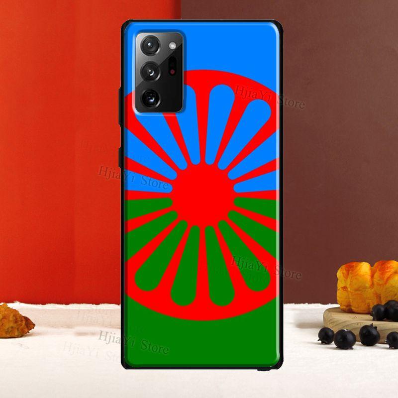 Pouzdro s motivem cikánské romské vlajky pro Samsung Galaxy S20 FE S22 S21 Ultra Note 20 Note 10 S8 S9 S10 Plus