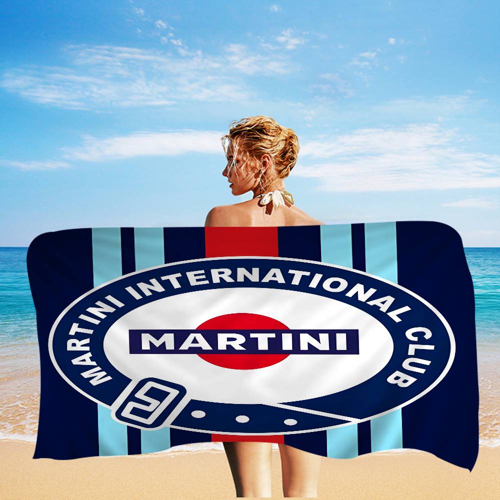 

Popular M-Martini Racing Logo Microfiber Beach Towel Absorbent Quick Dry Soft Yoga Swimming Resort Mountain Climbing Towel W40*H60(CM)