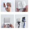 2Pcs Stainless Steels Shaving Razors Wall Hook Men Shaving Shaver Razors Stand Shelf Bathroom Hook Organizers Enduring