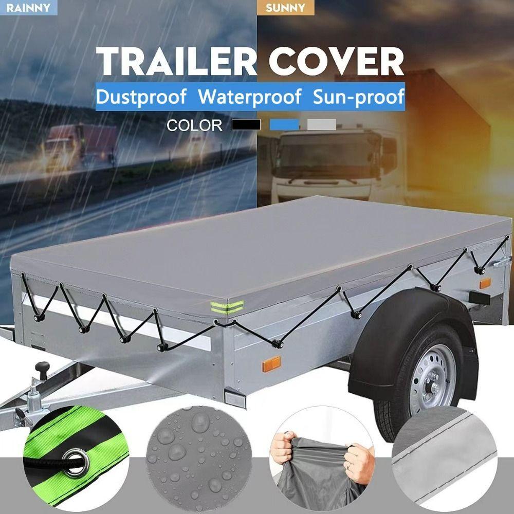 420D Oxford Truck Canopy Universal Trailer Tarp Durable Trailer Protective Cover  Trailer Supplies