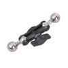 Adjustable 17mm to 17mm Ball Mounting Arm Heavy Duty Iron Clamp Rotatable Metal Clamp for Mobile Phone Monitor Video