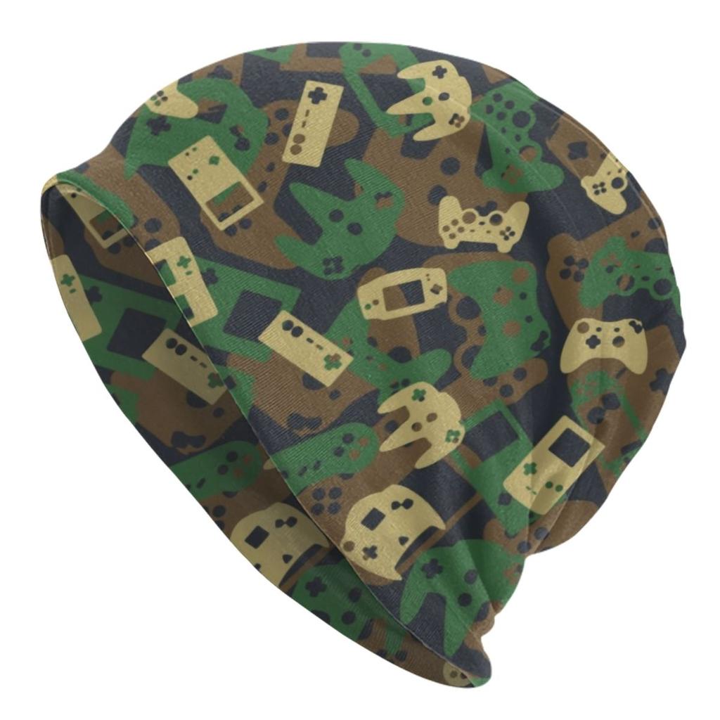 Videospiel-Controller Herzschlag Skullies Beanies Caps für Unisex Frauen Unisex Winter warme Strickmütze Erwachsene Gamer Gaming Bonnet Hüte