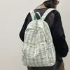 Plaid Schoolbag Female College Students Niche Design Sense Summer Junior High School High School Students High Value Backpack
